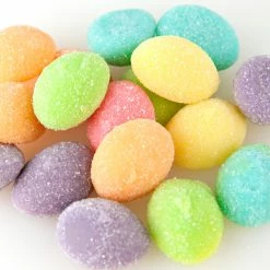 Beulah's Candyland Gummi Sanded Easter Eggs Fruit Flavors Bulk Gummy Easter Candy 4.5 Pounds