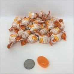 Arcor - Argentina Arcor Orange Filled Fruit Bon Bons 2 Pounds Bulk Orange Hard Candy Wrapped Candy