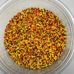 QA Products, Inc. - Beloit, Wisconsin Fall Nonpareils Autumn Mix Bakery Topping Sprinkles 8 Ounces Fall Colors Sprinkles & Toppings