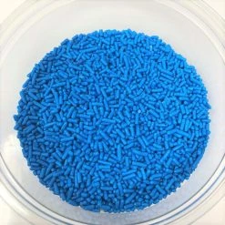 QA Products, Inc. - Beloit, Wisconsin Sprinkles & Toppings Sprinkles Blue Jimmies Bakery Topping 1 Pound Colored Sprinkles