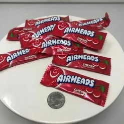 Perfetti Wrapped Candy Mini Airheads Cherry Flavor 2 Pounds Bulk Air Heads