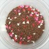 QA Products, Inc. - Beloit, Wisconsin Sprinkles & Toppings Valentine Chocolate Lover's Mix Heart Shapes Sprinkles Jimmies 8 Ounces
