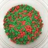 QA Products, Inc. - Beloit, Wisconsin Sprinkles & Toppings Christmas Red And Green Tree Shapes Bakery Topping Sprinkles 1 Pound