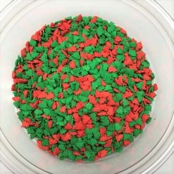 QA Products, Inc. - Beloit, Wisconsin Sprinkles & Toppings Christmas Red And Green Tree Shapes Bakery Topping Sprinkles 1 Pound