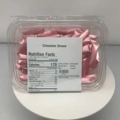 Beulah's Candyland Old Fashion Cinnamon Straws Christmas Candy 1 Pound Cinnamon Filled Straws