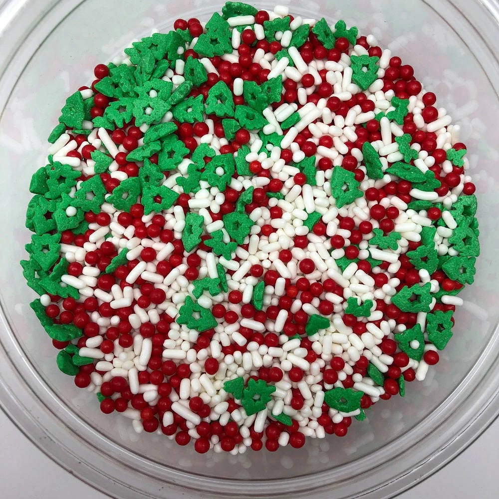 QA Products, Inc. - Beloit, Wisconsin Christmas Festive Flurry Mix Tree Shapes Sprinkles Bakery Topping 8 Oz. Sprinkles & Toppings 3 QA Products, Inc. - Beloit, Wisconsin Christmas Festive Flurry Mix Tree Shapes Sprinkles Bakery Topping 8 Oz. Sprinkles & Toppings