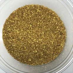 QA Products, Inc. - Beloit, Wisconsin Sprinkles & Toppings Sugar Crystalz Gold Crystals Bakery Topping Sprinkles 1 Pound Colored Sugar