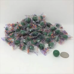 Beulah's Candyland Jawbreakers Green Color Small Wrapped Candy Jawbreaker Jaw Breaker 2 Pounds