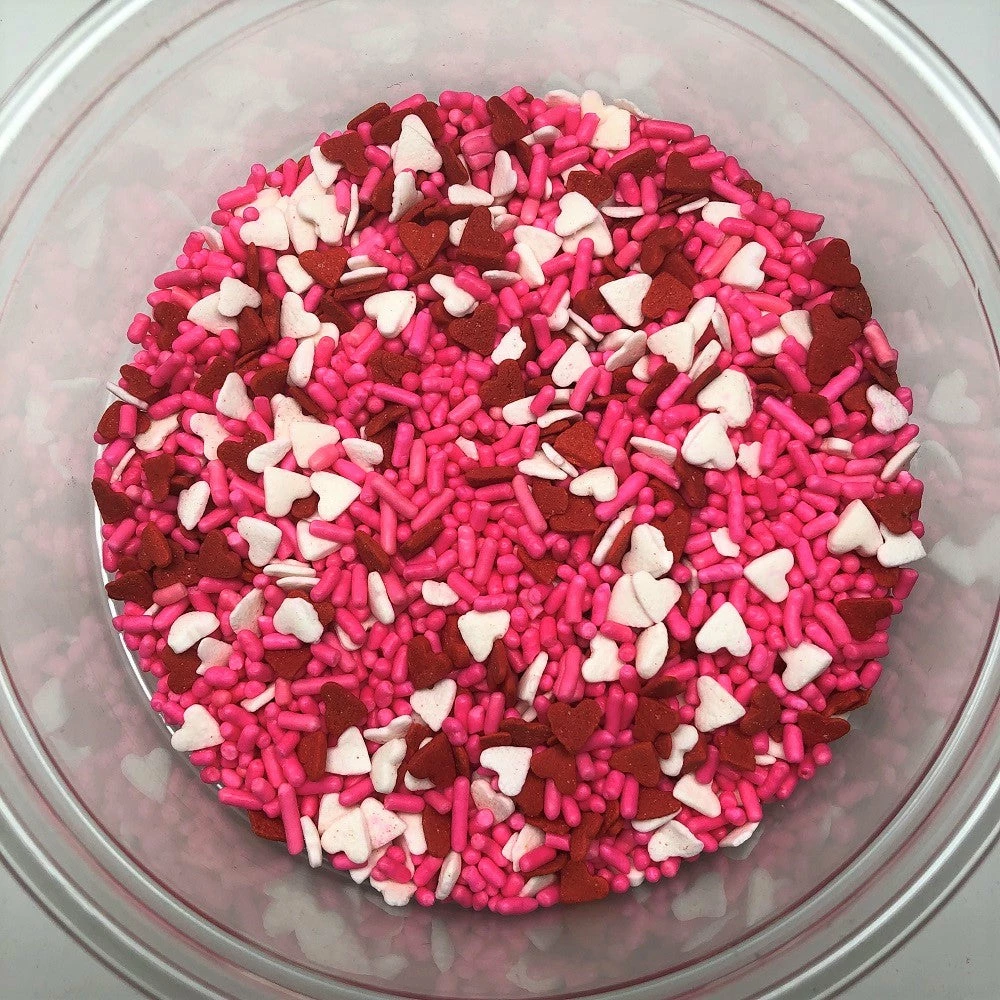 QA Products, Inc. - Beloit, Wisconsin Valentine Hearts And Sprinkle Mix Red Pink White Topping Sprinkles 6 Pound 3 QA Products, Inc. - Beloit, Wisconsin Valentine Hearts And Sprinkle Mix Red Pink White Topping Sprinkles 6 Pound