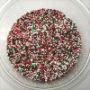 QA Products, Inc. - Beloit, Wisconsin Christmas Jingle Mix Nonpareils Red Green White Topping Sprinkles 8 Ounces
