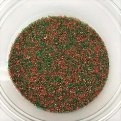 QA Products, Inc. - Beloit, Wisconsin Christmas Sanding Sugar Red Green Blend Topping Sprinkles 8 Pound Colored Sugar Sprinkles & Toppings