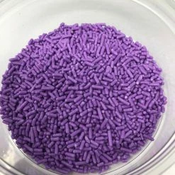 QA Products, Inc. - Beloit, Wisconsin Sprinkles & Toppings Sprinkles Lavender Jimmies Bakery Topping 8 Ounces Purple Colored Sprinkles