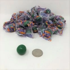 Beulah's Candyland Jawbreakers Green Color Medium 3/4 Inch Diameter Wrapped Jaw Breaker 2 Pounds