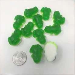 Fini Sweets Gummi Frogs Green White Bottom Bulk 2 Pounds Green Gummy Frog Candy Gummi Candy