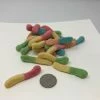 Beulah's Candyland Sour Mini Neon Worms 2 Pounds Gummy Neon Worms Gummi Candy