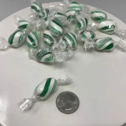 Beulah's Candyland Wintergreen Twists 1 Pound Wintergreen Candy Wrapped Hard Candy Bulk Candy
