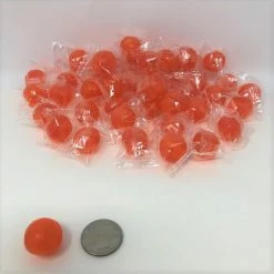 Washburn Orange Balls 2 Pounds Orange Flavor Candy Wrapped Hard Candy Bulk Candy