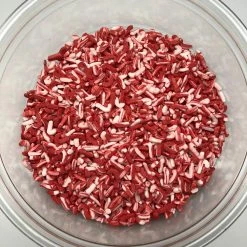 QA Products, Inc. - Beloit, Wisconsin Sprinkles & Toppings Christmas Candy Cane Shapes Peppermint Red White Topping Sprinkles 8 Ounces