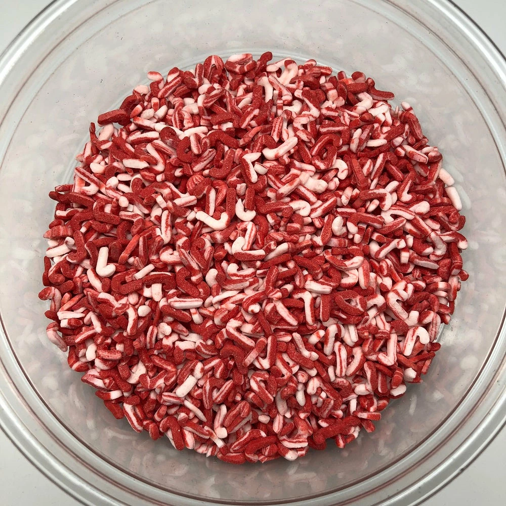 QA Products, Inc. - Beloit, Wisconsin Christmas Candy Cane Shapes Peppermint Red White Topping Sprinkles 1 Pound 3 QA Products, Inc. - Beloit, Wisconsin Christmas Candy Cane Shapes Peppermint Red White Topping Sprinkles 1 Pound