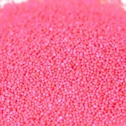 QA Products, Inc. - Beloit, Wisconsin Nonpareils Pink Bakery Topping Sprinkles Colored Nonpareils 8 Ounces