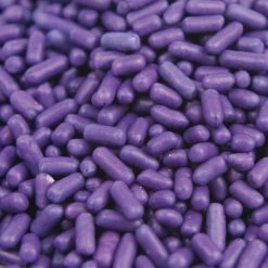 QA Products, Inc. - Beloit, Wisconsin Sprinkles & Toppings Sprinkles Purple Jimmies Bakery Topping 8 Ounces Colored Sprinkles