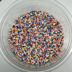 QA Products, Inc. - Beloit, Wisconsin Nonpareils Rainbow Bakery Topping Sprinkles Colored Nonpareils 8 Ounces