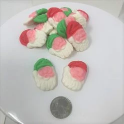 Beulah's Candyland Gummi Santa Claus Face Gummy Santa Christmas Candy 2 Pounds