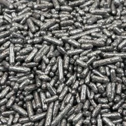 QA Products, Inc. - Beloit, Wisconsin Sprinkles & Toppings Sprinkles Silver Toppers Topperz Shiny Topping 8 Ounces Colored Sprinkles