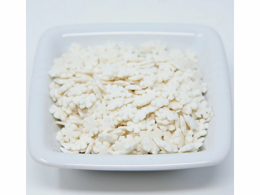 QA Products, Inc. - Beloit, Wisconsin Snowflake Shapes White Tiny Snow Flakes Bakery Topping Sprinkles 1 Pound 3 QA Products, Inc. - Beloit, Wisconsin Snowflake Shapes White Tiny Snow Flakes Bakery Topping Sprinkles 1 Pound