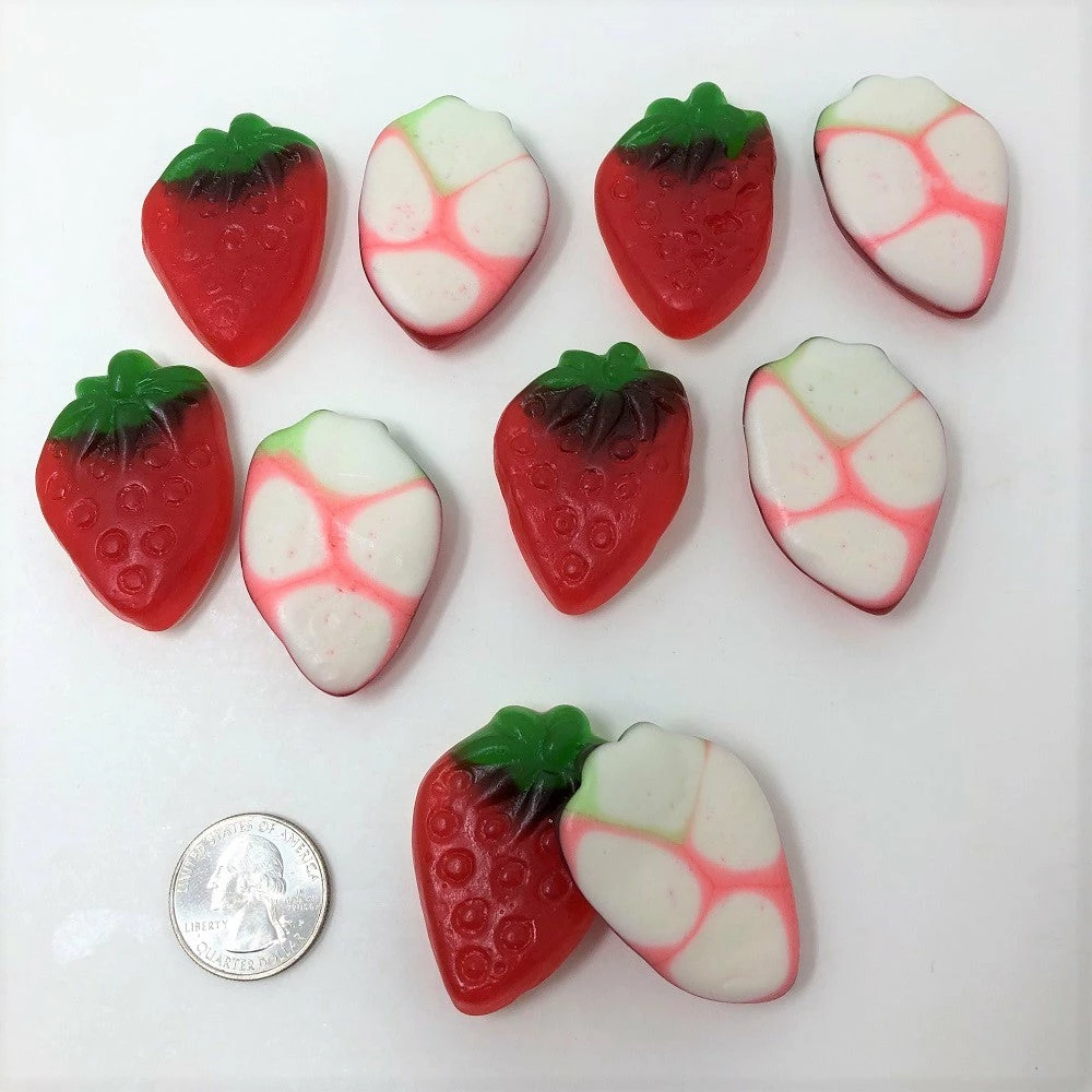 Vidal Gummi Candy Gummi Strawberries With Cream 4.4 Pound Bulk Strawberry Gummy Candy 3 Vidal Gummi Candy Gummi Strawberries With Cream 4.4 Pound Bulk Strawberry Gummy Candy