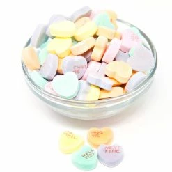 Rito Sweet And Sour Small Conversation Hearts 1 Pound Pastel Hearts Valentine Candy
