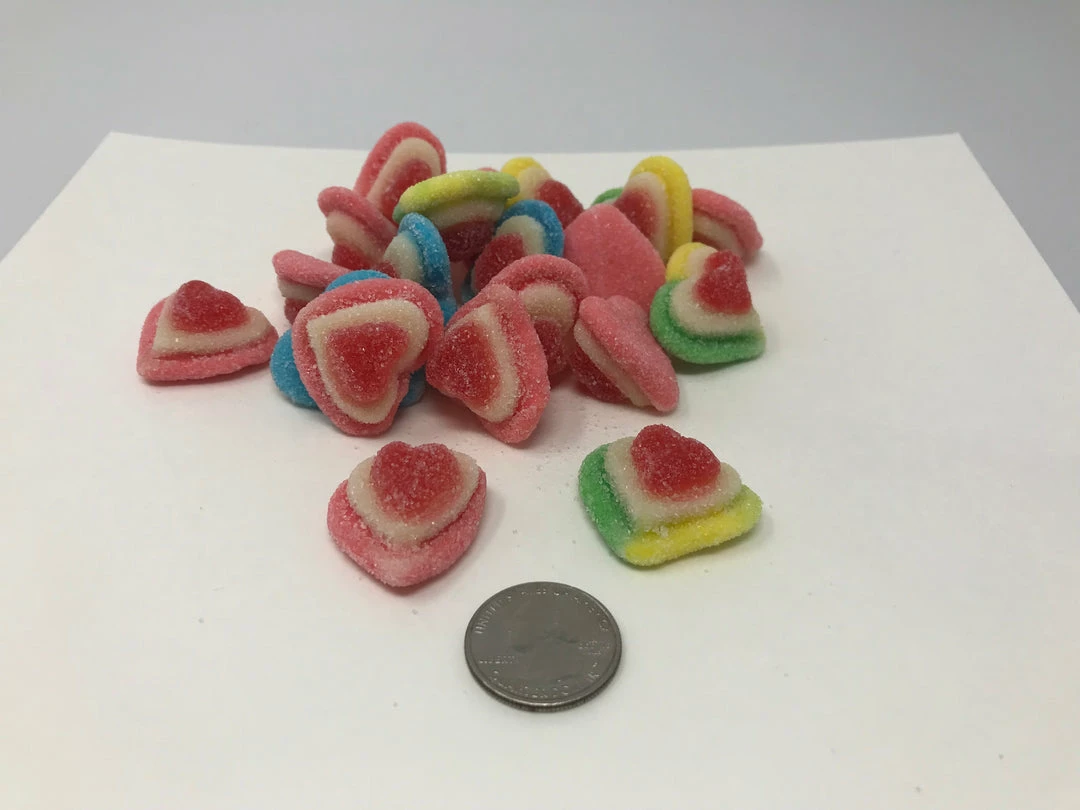Beulah's Candyland Gummi Triple Hearts 4.4 Pounds Gummy Hearts Valentine Candy 3 Beulah's Candyland Gummi Triple Hearts 4.4 Pounds Gummy Hearts Valentine Candy