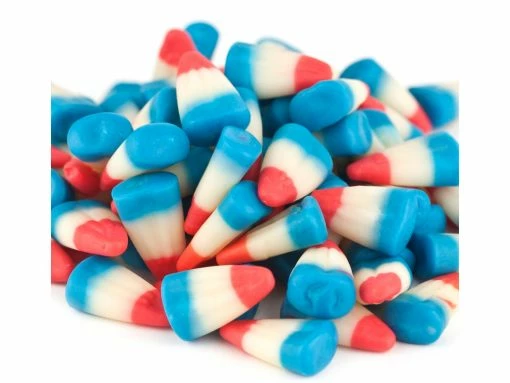 Beulah's Candyland Patriotic Candy Corn 5 Pounds Red White Blue Raspberry Lemonade Candy
